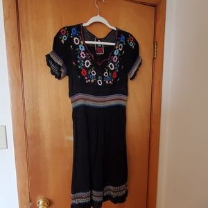 Sweet Senorita vintage embroidered sundress